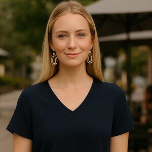 NEW - Double Hammered Silver Tone Oval Earrings